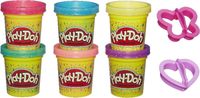 Play-Doh Play-doh glitter klei 6 stuks