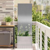 VidaXL Tuin privacy screen zilver 50 x 32 x 150 cm roestvrij staal