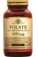 Solgar Folate (Folaat) 400 mcg Tabletten Solgar Folate (Folaat) 400 mcg Tabletten