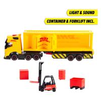 Dickie toys vrachtwagen dhl met heftruck met licht en geluid