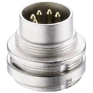 Lumberg 0314 08-1 DIN-connector Stekker, inbouw verticaal Aantal polen: 8 Zilver 1 stuk(s)