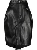 Junya Watanabe jupe asymétrique à design drapé - Noir