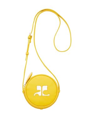 Courrèges sac rond Reedition Circle en cuir - Jaune