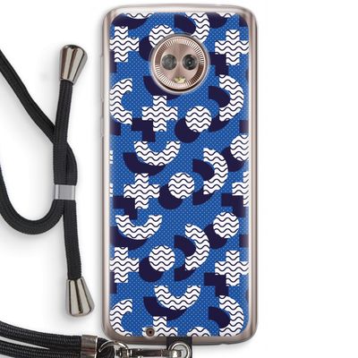 8-bit N°5: Motorola Moto G6 Transparant Hoesje met koord