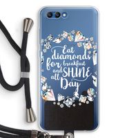 Diamonds: Honor 10 Transparant Hoesje met koord
