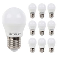 10x E27 LED Lamp - 4,8 Watt 470 lumen - 6500K daglicht wit licht - Grote fitting - Vervangt 40 Watt - G45 vorm - thumbnail