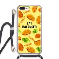 Eat Balanced: iPhone 8 Plus Transparant Hoesje met koord