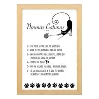 Wanddecoratie Wit Katten 35 x 25 cm 32 x 25 cm (1 Stuks) - thumbnail