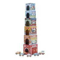 Little Dutch stapeltoren met 6 auto's