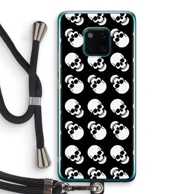 Musketon Skulls: Huawei Mate 20 Pro Transparant Hoesje met koord