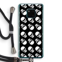 Musketon Skulls: Huawei Mate 20 Pro Transparant Hoesje met koord