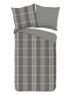 Good Morning Dekbedovertrek "geruite print" - Multi - (135x200 cm) - Katoen