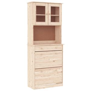 vidaXL Hoge kast ALTA 77x35x188 cm massief grenenhout