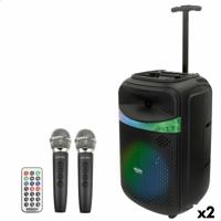 Luidspreker met Karaokemicrofoon Bontempi Plastic 27 x 40 x 25 cm (2 Stuks)