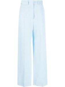 Casablanca pantalon ample à taille haute - Bleu