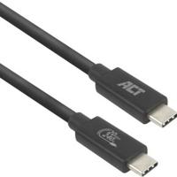 ACT USB4 20Gbps 240W USB Type-C® kabel. USB-IF gecertificeerd. 2 meter