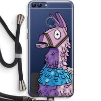 Lama: Huawei P Smart (2018) Transparant Hoesje met koord