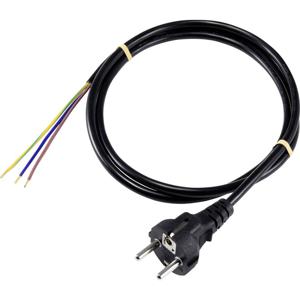 Sygonix SY-5178372 Aansluitkabel Stroom Zwart 5 m