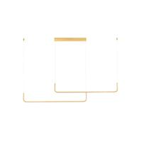 Lyora Strakke hanglampStrita goud dubbel 3000K - 9006089