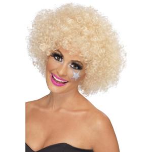 Carnaval verkleed Mega afro pruik - blond - krullen - dames - Seventies