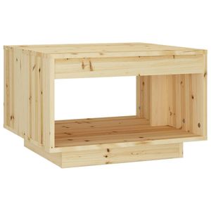 vidaXL Salontafel 50x50x33,5 cm massief vurenhout