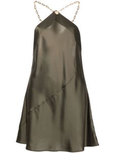 Cult Gaia robe Minna à coupe courte - Marron