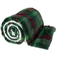 Plaid larsson l150 b200 donkergroen - Unique living
