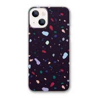 Dark Rounded Terrazzo: iPhone 13 Transparant Hoesje