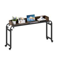 Bedtafel met Wielen & Verstelbare Hoogte & Lengte Bedtafel Zorgtafel Bureau