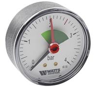 Kirchhoff RF-manometeraansluitschroefdraad aan de achterkant voor verwarming, 0-4 bar, 63 mm, 1/4" ET - 984542013