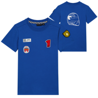 MV Kids - T-shirt Badges - Kobalt - 146-152 - Max Verstappen