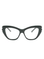 Balenciaga Eyewear lunettes de vue à monture papillon - Vert - thumbnail