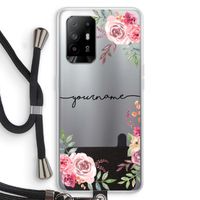 Rozen: Oppo A95 5G Transparant Hoesje met koord