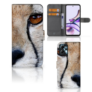 Motorola Moto G13 | G23 Telefoonhoesje met Pasjes Cheetah