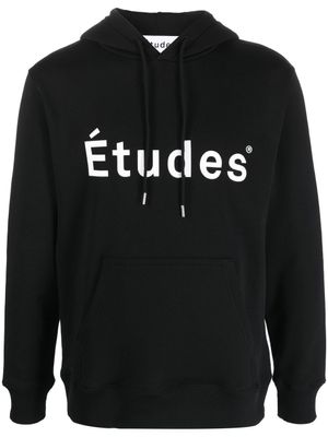 Études Studio hoodie à logo imprimé - Noir
