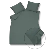 Vandyck Purity 87 Uni Satin dark green dekbedovertrek
