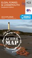 Wandelkaart - Topografische kaart 423 OS Explorer Map | Active Elgin / Forres / Lossiemouth | Ordnance Survey