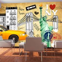 Fotobehang - I love New York - thumbnail