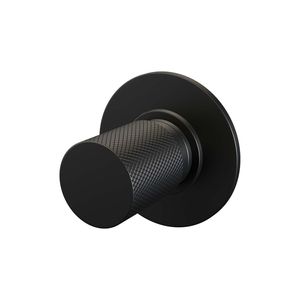 Inbouw Stopkraan Brauer Black Carving Rond 6.5 cm Messing Mat Zwart Brauer