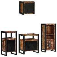 Badkamermeubelset met plank 4 pcs Multikleur 55 x 35 x 60 cm