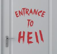 Muursticker Entrance to Hell