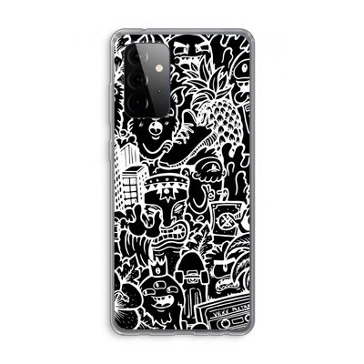 Vexx Black Mixtape: Samsung Galaxy A72 Transparant Hoesje