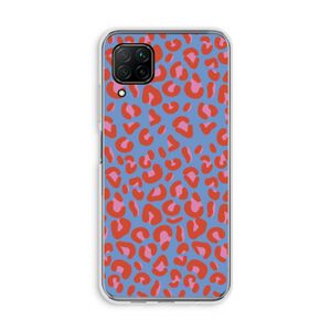 Leopard blue: Huawei P40 Lite Transparant Hoesje