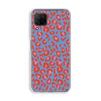 Leopard blue: Huawei P40 Lite Transparant Hoesje