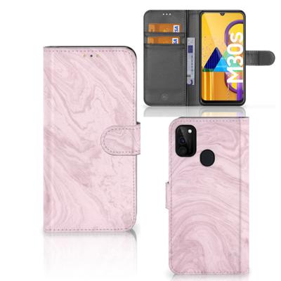 Samsung Galaxy M21 | M30s | Bookcase | Marble Pink - Origineel Cadeau Vriendin
