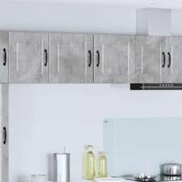 Keukenkast 2 pcs Beton Grijs 40 x 31 x 40 cm Bewerkt hout