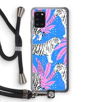 Tijger: Samsung Galaxy A31 Transparant Hoesje met koord