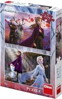 DinoToys Dino puzzel - disney&apos;s frozen ii - 2 x 77 stukjes