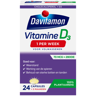 Davitamon Vitamine D - 1 per week - 100% Plantaardig