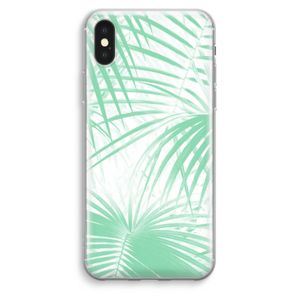 Palmbladeren: iPhone XS Max Transparant Hoesje